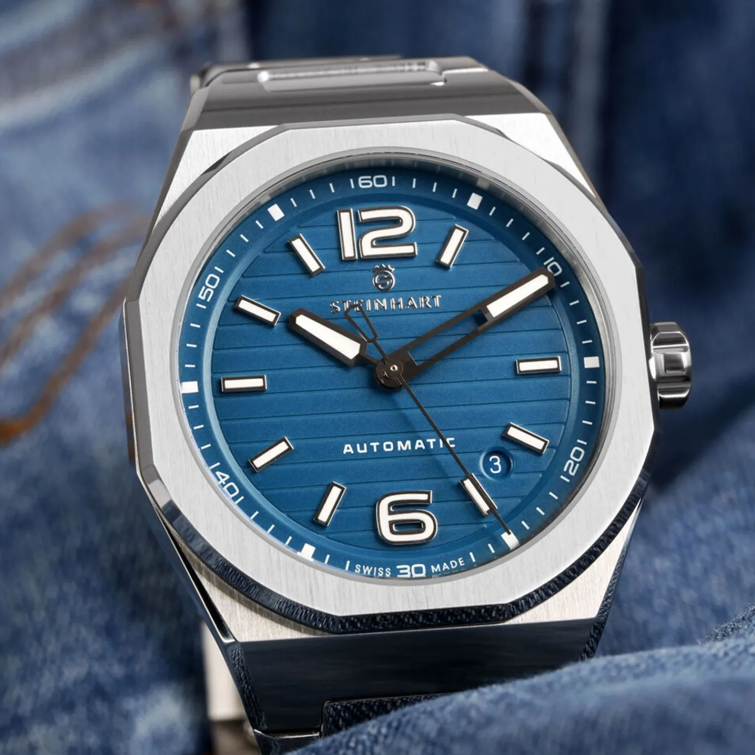 Steinhart Watches Premium Lijn^Architect Blauw