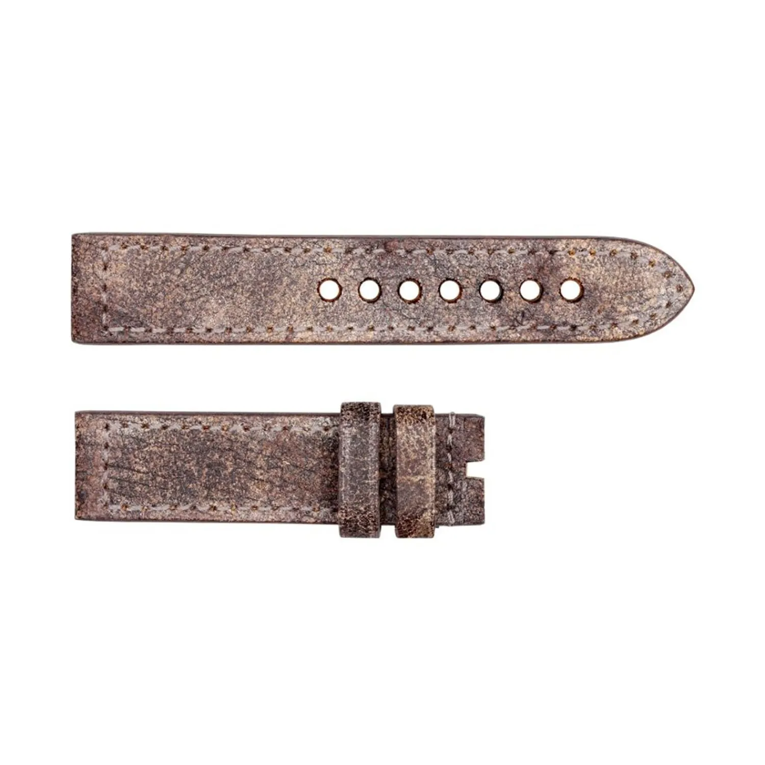 Steinhart Watches Bandjes 22 Mm^Leren Band Bronsbruin Vintage Maat M