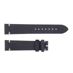 Steinhart Watches Bandjes 20 Mm^Leren Band Donkerblauw Voor Monopusher Maat S