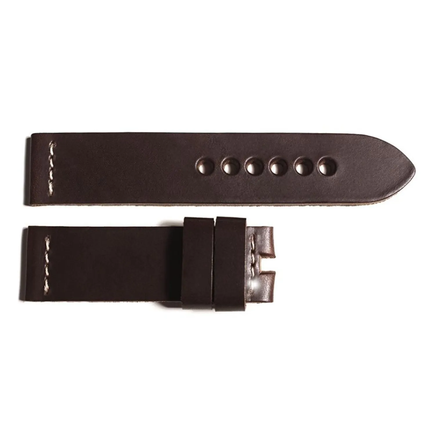 Steinhart Watches Bandjes 24 Mm^Leren Band Donkerbruin Maat M