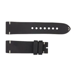 Steinhart Watches Bandjes 24 Mm^Leren Band Triton 30 Blauw, Zwart, Reizigersmaat L