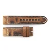Steinhart Watches Bandjes 24 Mm^Leren Band Vintage Bruin Voor Militair 47 Maat M