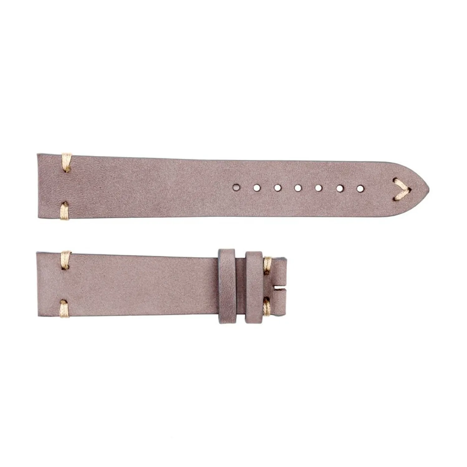 Steinhart Watches Bandjes 20 Mm^Leren Band Voor Ocean 39 Grijs Maat M