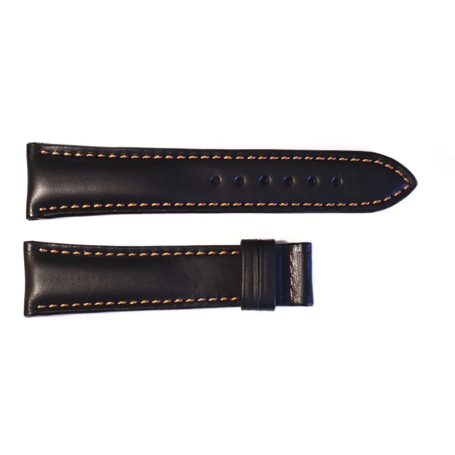 Steinhart Watches Bandjes 22 Mm^Leren Band Zwart Voor Racetimer Maat M