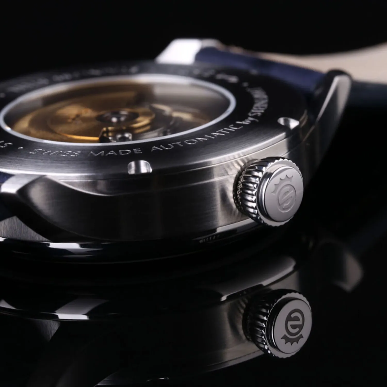 Steinhart Watches Maritieme Horloges^Mariene Maanfase Blauw