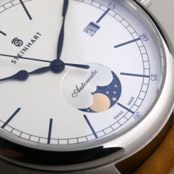 Steinhart Watches Maritieme Horloges^Mariene Maanfase Zilver
