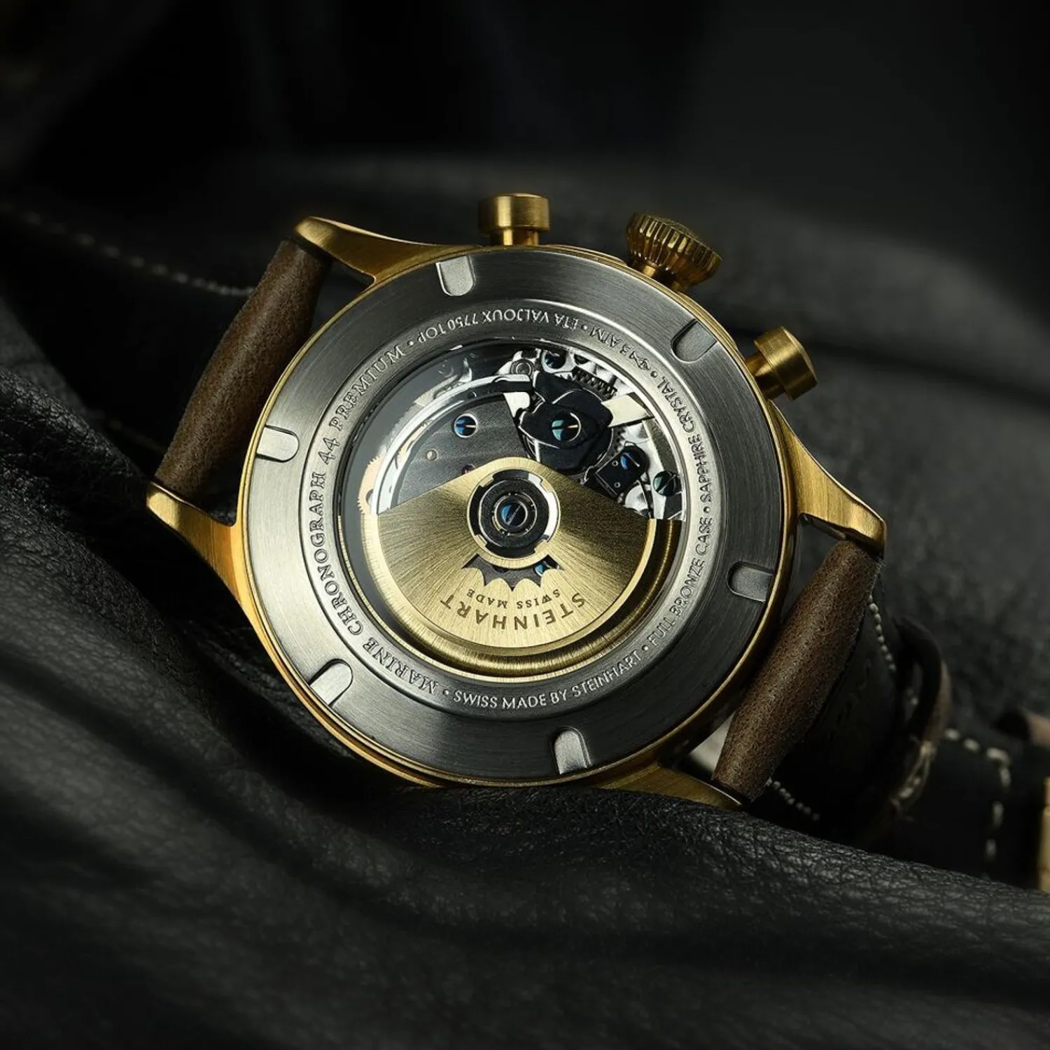 Steinhart Watches Chronografen^Marinechronograaf Brons Premium Romisch