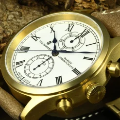 Steinhart Watches Chronografen^Marinechronograaf Brons Premium Romisch