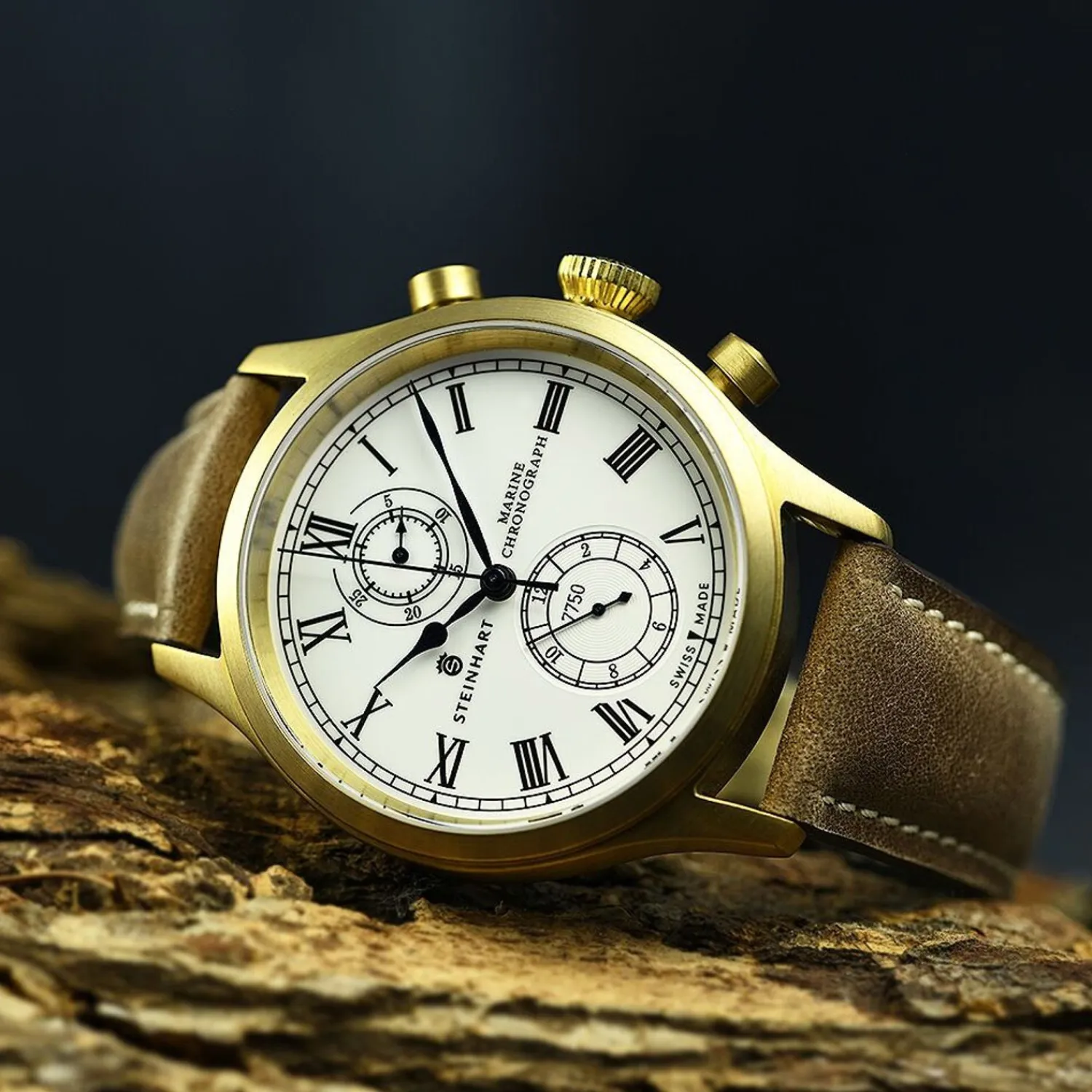 Steinhart Watches Chronografen^Marinechronograaf Brons Premium Romisch