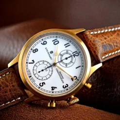 Steinhart Watches Maritieme Horloges^Marine-Chronograaf Brons Premium