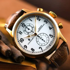 Steinhart Watches Maritieme Horloges^Marine-Chronograaf Brons Premium