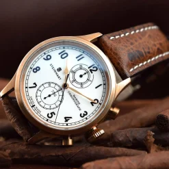 Steinhart Watches Maritieme Horloges^Marine-Chronograaf Brons Premium
