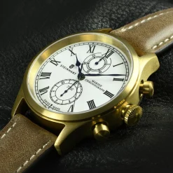 Steinhart Watches Maritieme Horloges^Marinechronograaf Brons Premium Romisch