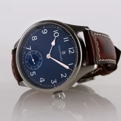 Steinhart Watches Maritieme Horloges^Marine Chronometer 42 Blauw Arabisch