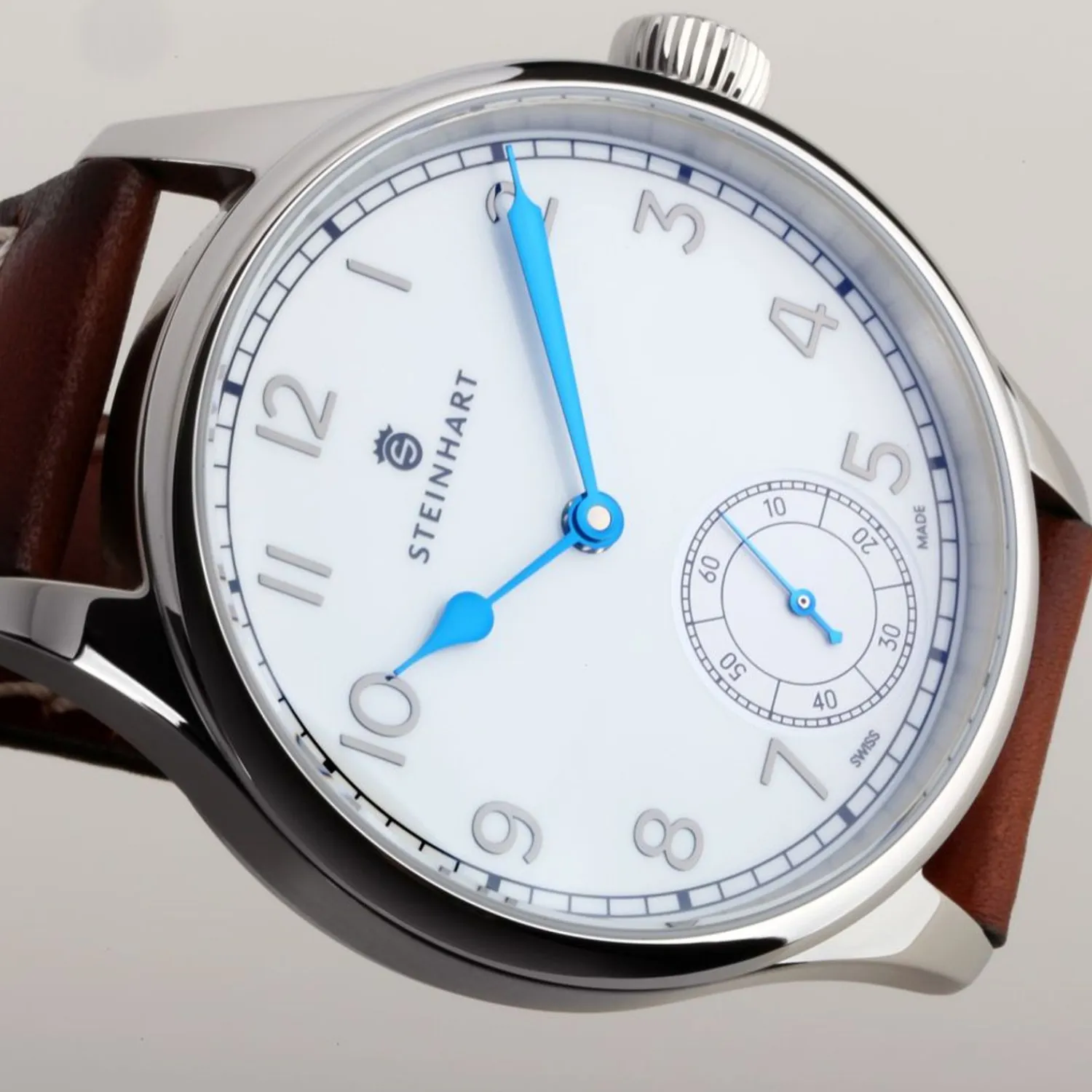 Steinhart Watches Maritieme Horloges^Marine Chronometer 42 Wit Arabisch