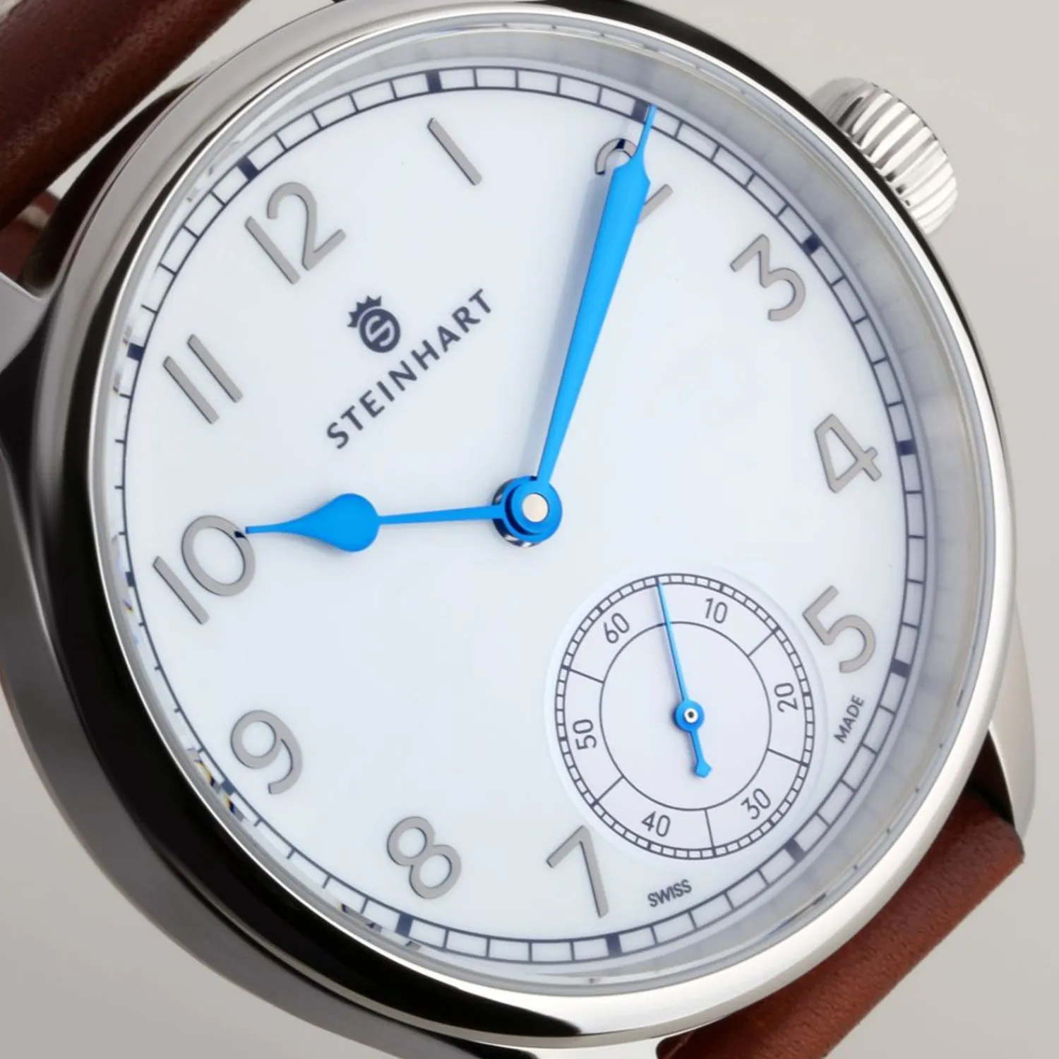 Steinhart Watches Maritieme Horloges^Marine Chronometer 42 Wit Arabisch