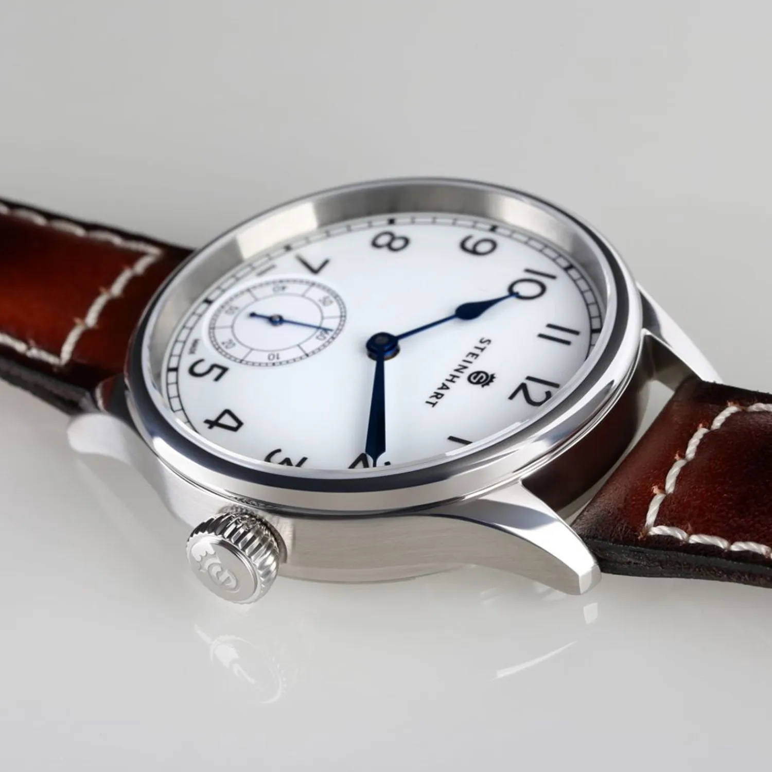 Steinhart Watches Maritieme Horloges^Marine Chronometer 42 Wit Arabisch