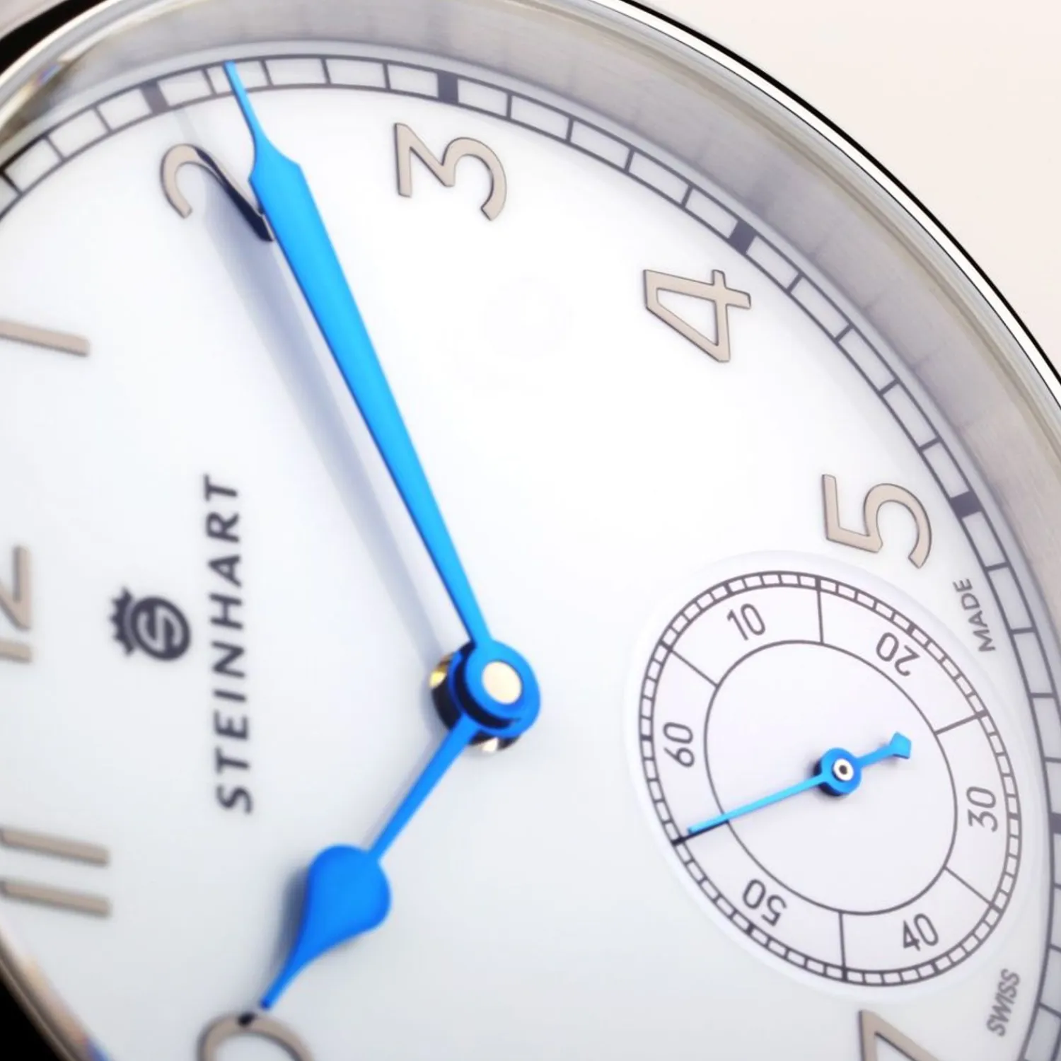 Steinhart Watches Maritieme Horloges^Marine Chronometer 42 Wit Arabisch