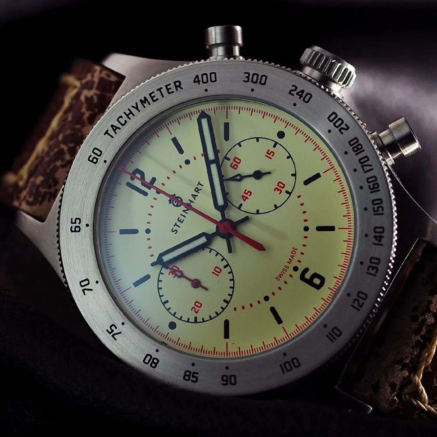 Steinhart Watches Chronografen^Marineofficier Beige