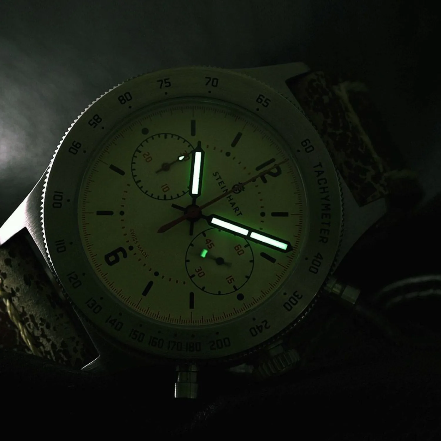 Steinhart Watches Maritieme Horloges^Marineofficier Beige