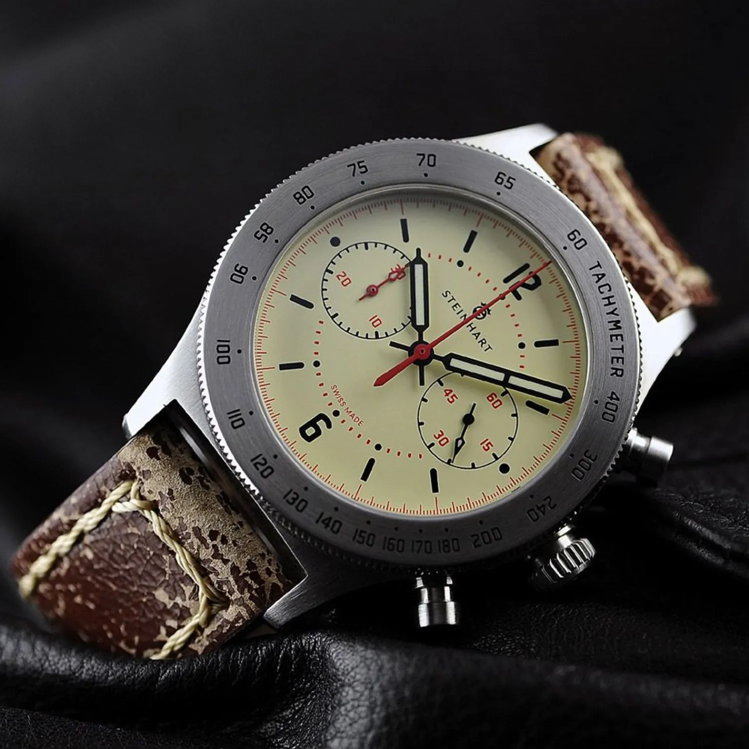 Steinhart Watches Maritieme Horloges^Marineofficier Beige