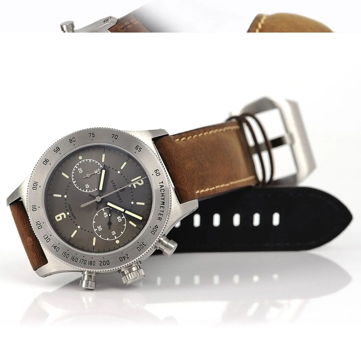 Steinhart Watches Maritieme Horloges^Marineofficier Grau