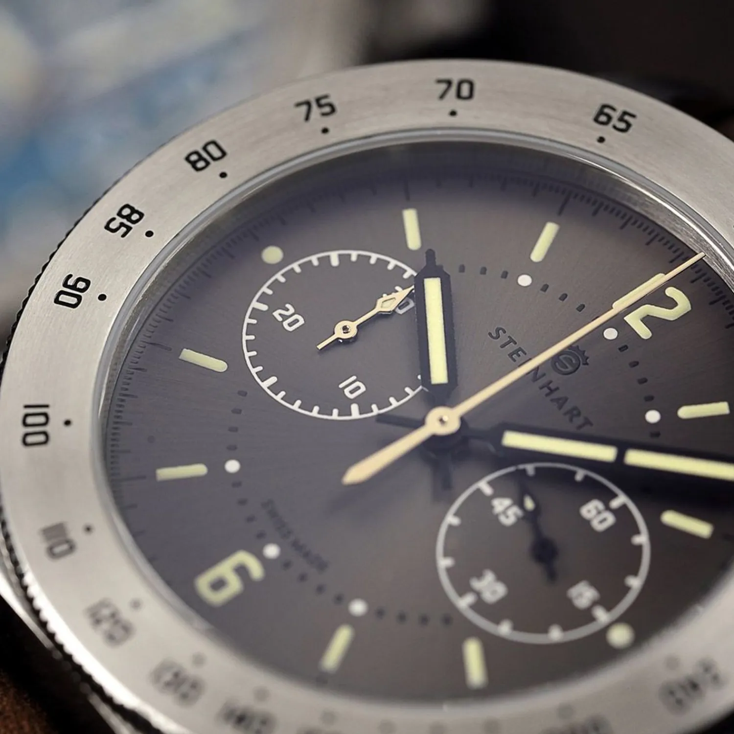 Steinhart Watches Maritieme Horloges^Marineofficier Grau