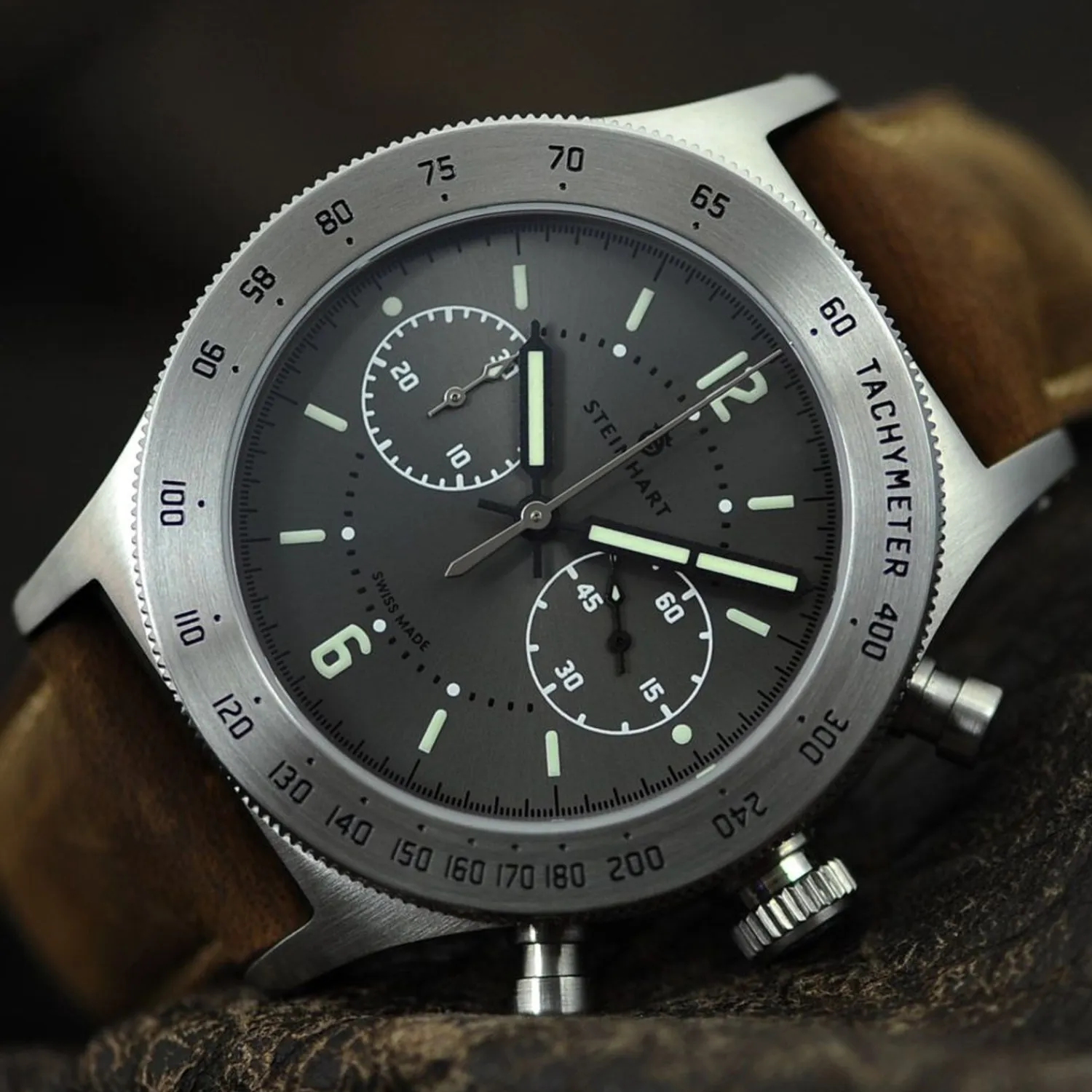 Steinhart Watches Maritieme Horloges^Marineofficier Grau