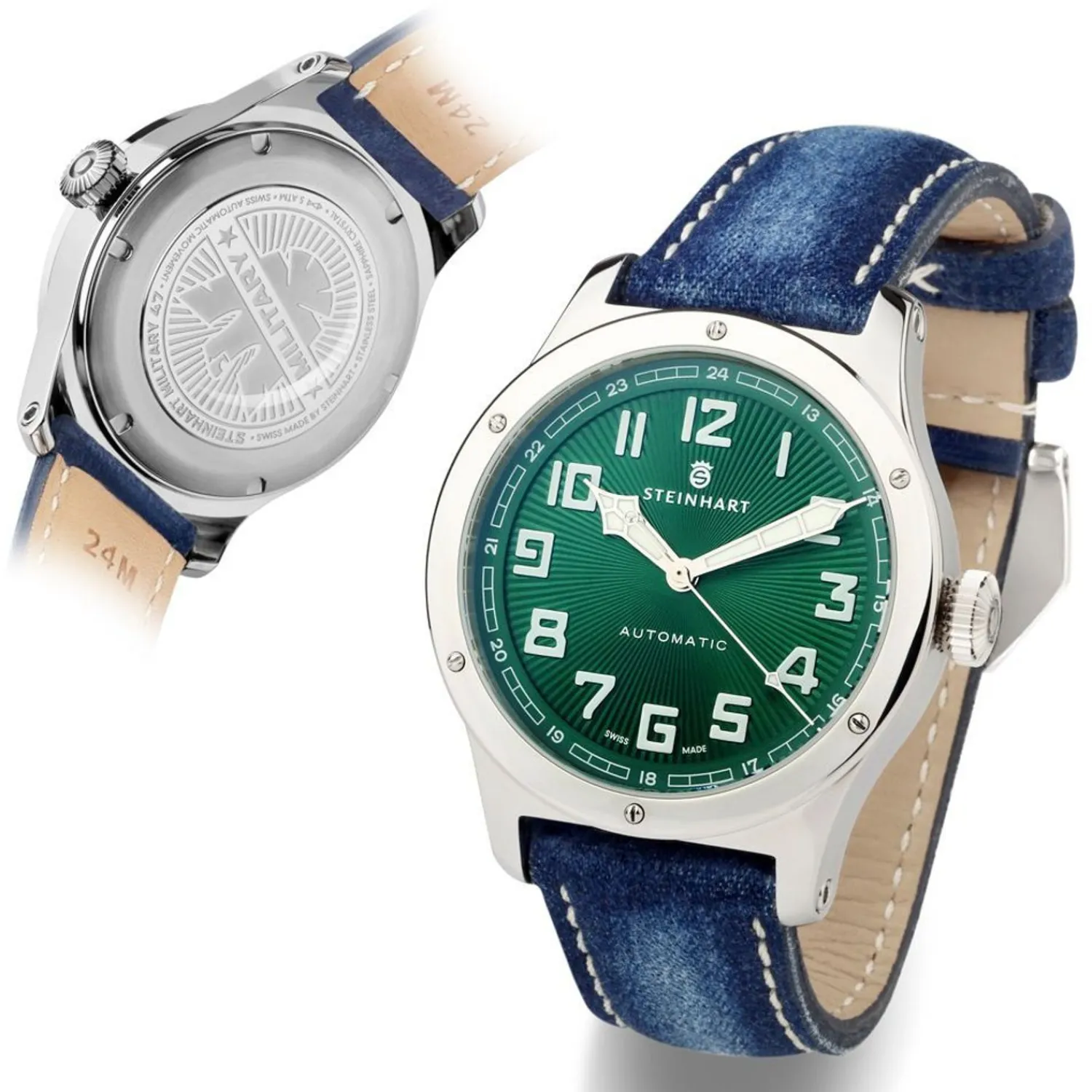 Steinhart Watches Verdere Modellen^Militair 47 Automatisch Groen