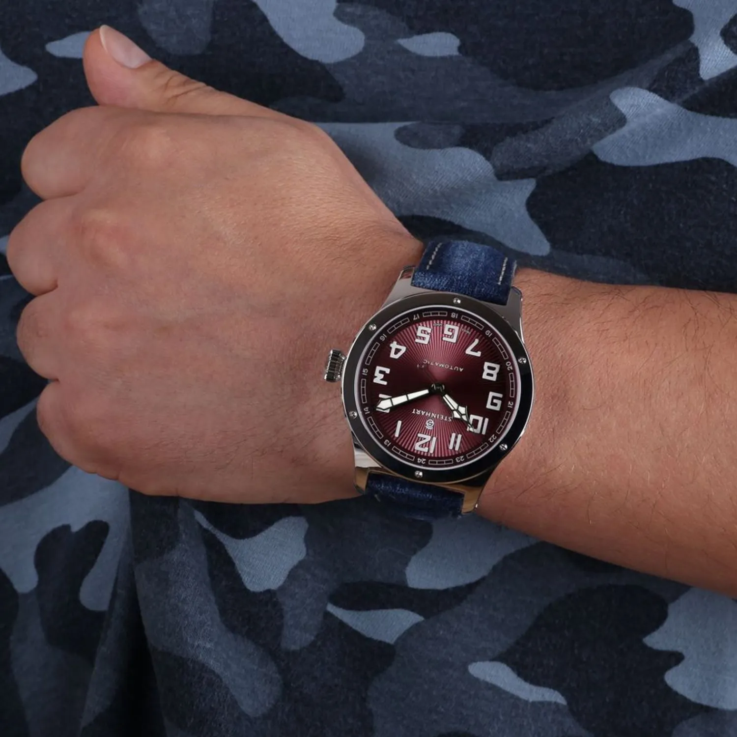 Steinhart Watches Verdere Modellen^Militair 47 Automatisch Rood