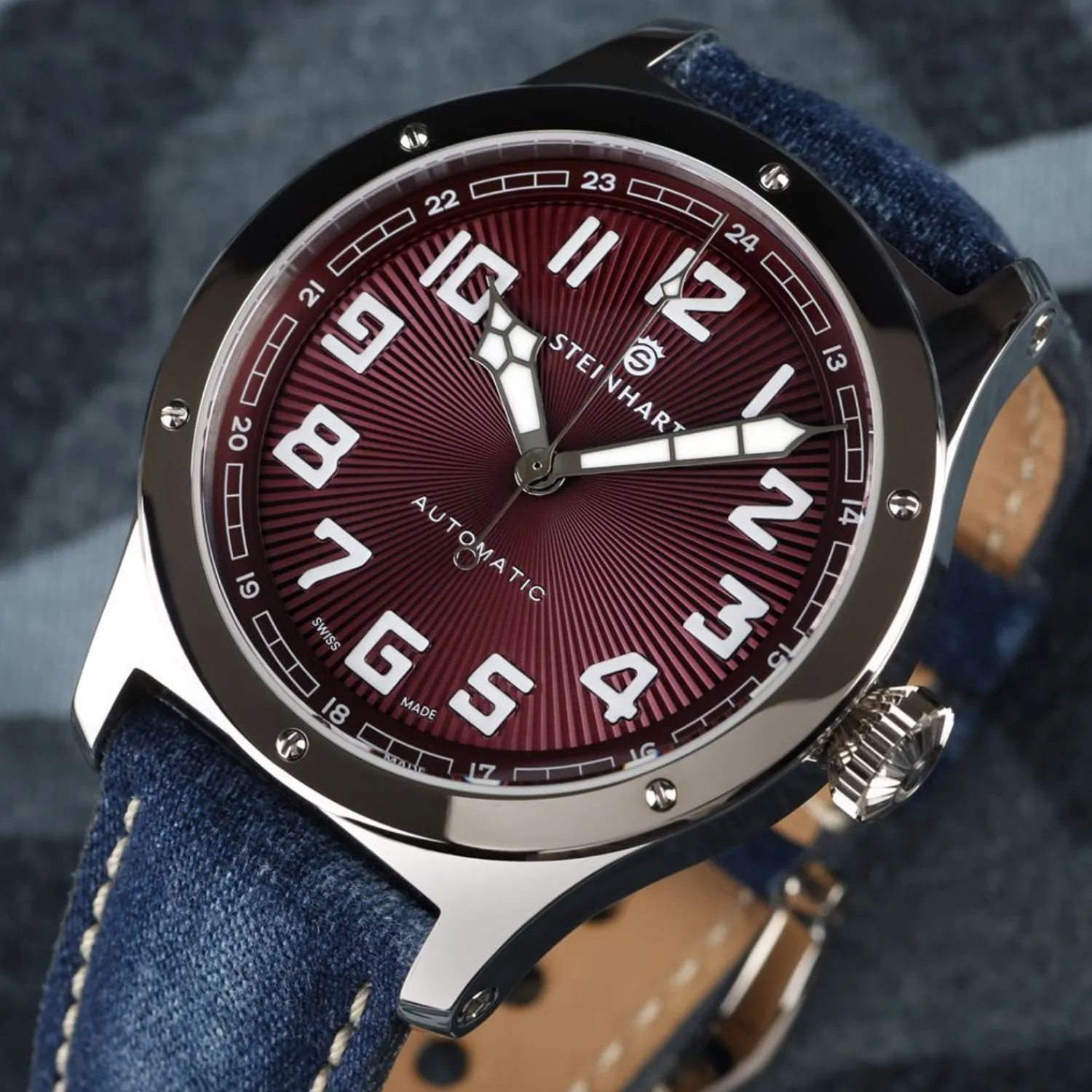 Steinhart Watches Verdere Modellen^Militair 47 Automatisch Rood