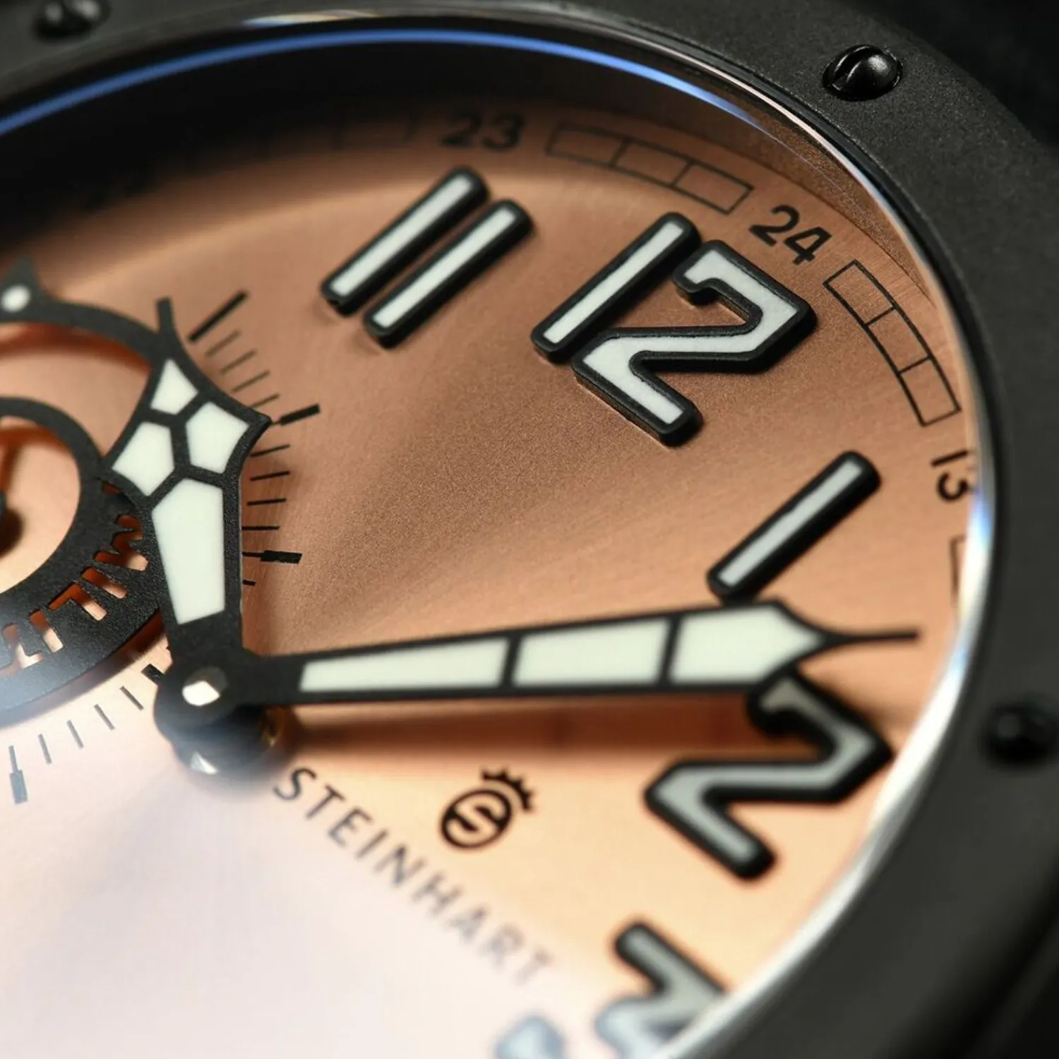Steinhart Watches Beperkte Editie^Militaire 47 St1 Pink Gold Ltd.-Editie