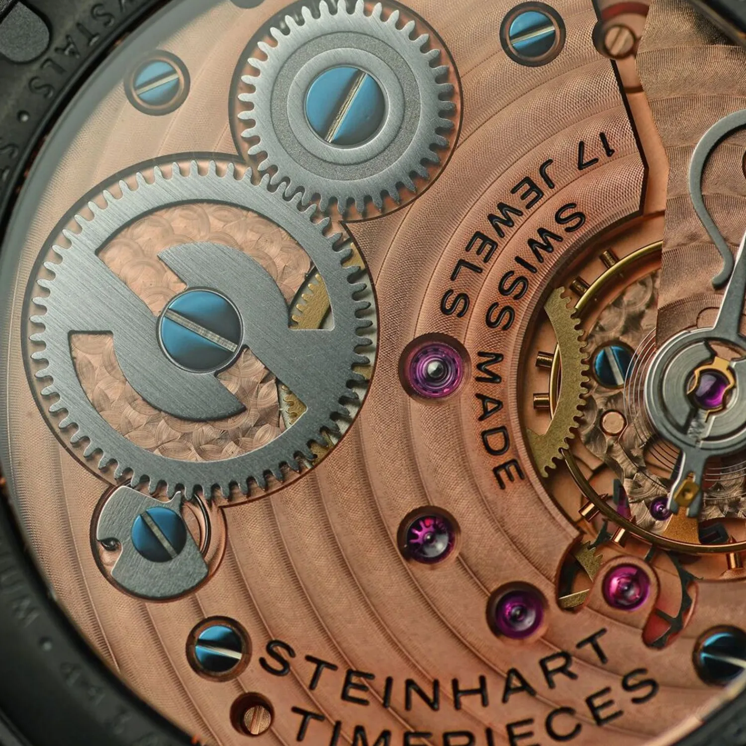Steinhart Watches Beperkte Editie^Militaire 47 St1 Pink Gold Ltd.-Editie