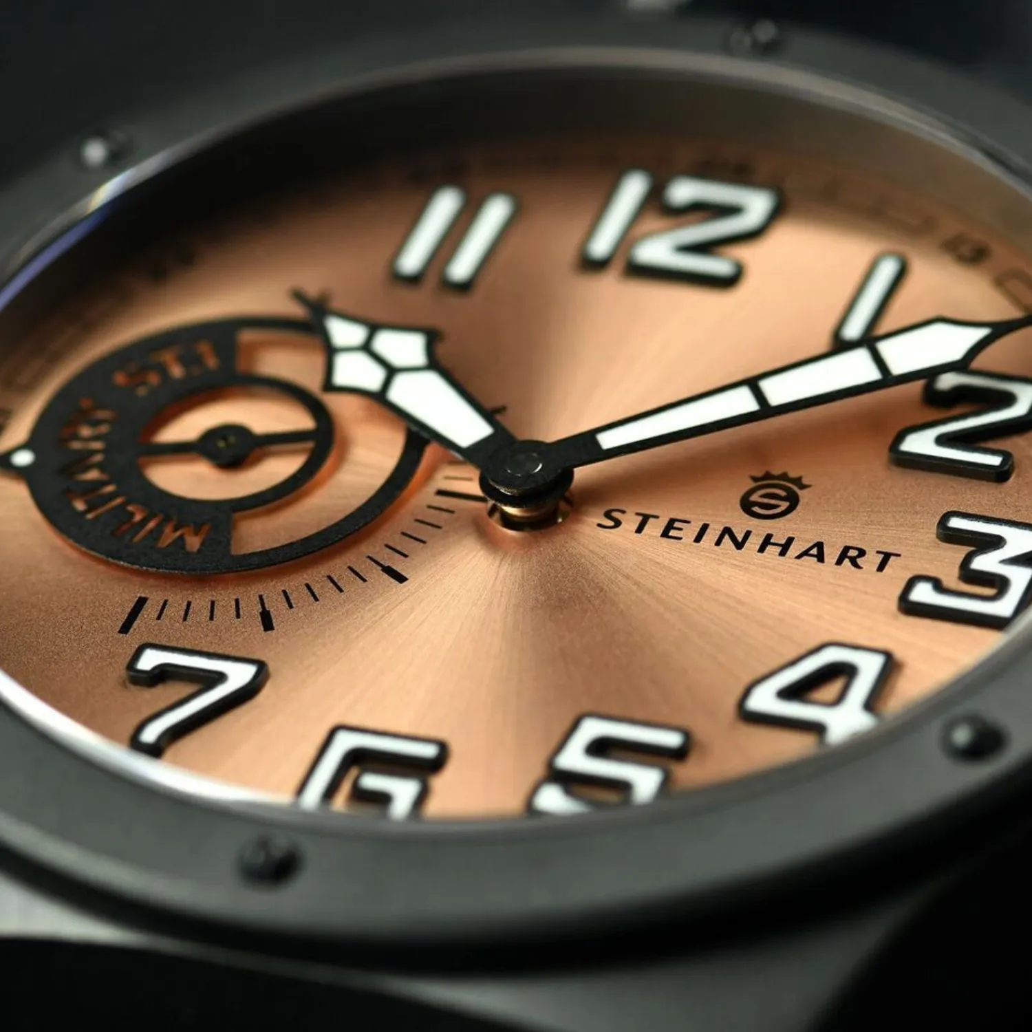 Steinhart Watches Beperkte Editie^Militaire 47 St1 Pink Gold Ltd.-Editie