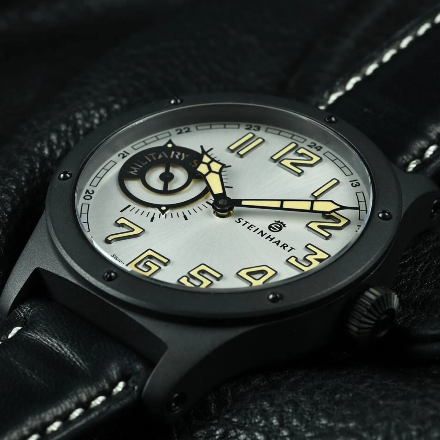 Steinhart Watches Beperkte Editie^Militaire 47 St1 Silber Ltd.-Editie