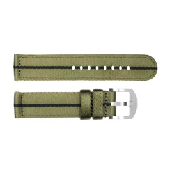 Steinhart Watches Bandjes 20 Mm^Nato Band Groen-Zwart Met Oem-Gesp Maat M