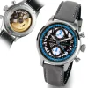 Steinhart Watches Chronografen^Nav.B-Chrono 42 Skeletblauw