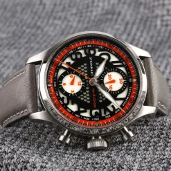 Steinhart Watches Beperkte Editie^Nav.B-Chrono 42 Skelet Oranje