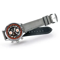 Steinhart Watches Pilotenhorloges^Nav.B-Chrono 42 Skelet Oranje