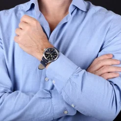 Steinhart Watches Beperkte Editie^Nav.B - Monopusher 42 Blauw