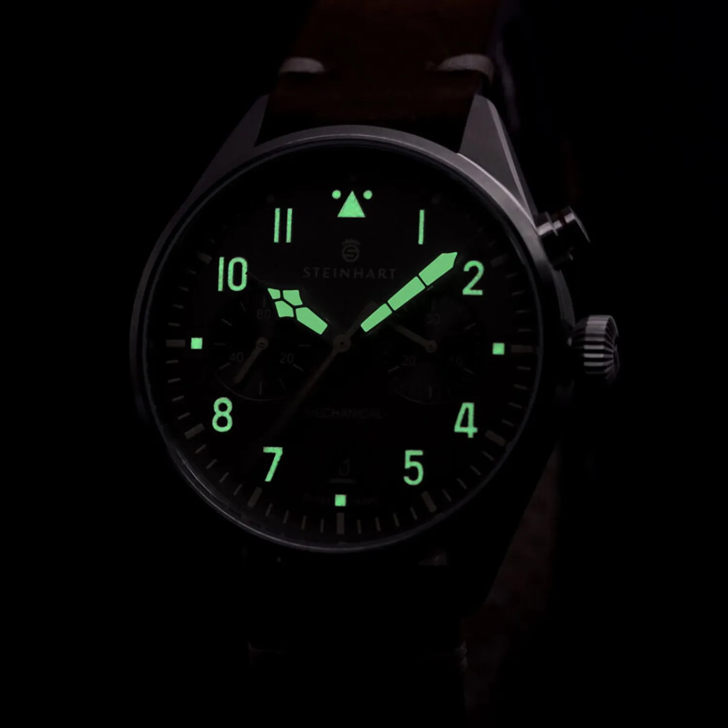 Steinhart Watches Beperkte Editie^Nav.B - Monopusher 42 Grijs