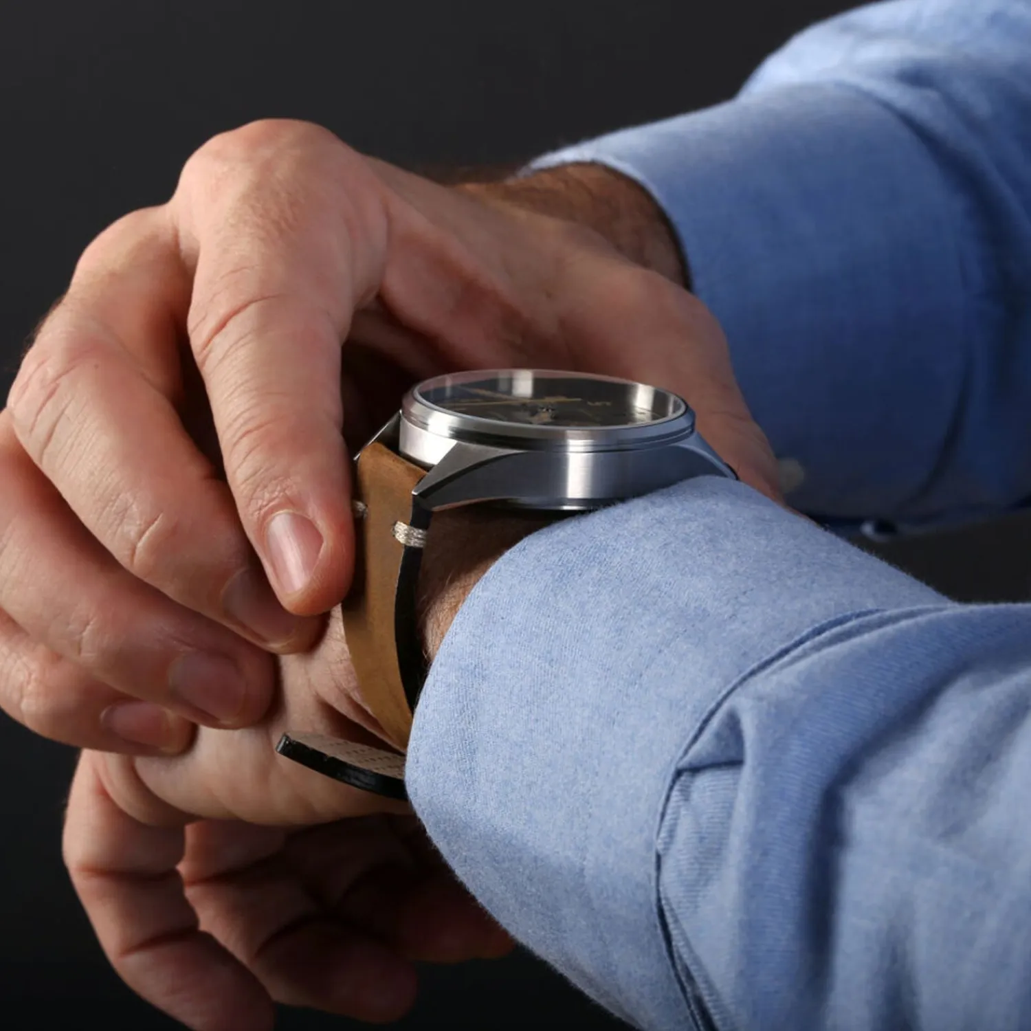 Steinhart Watches Beperkte Editie^Nav.B - Monopusher 42 Grijs