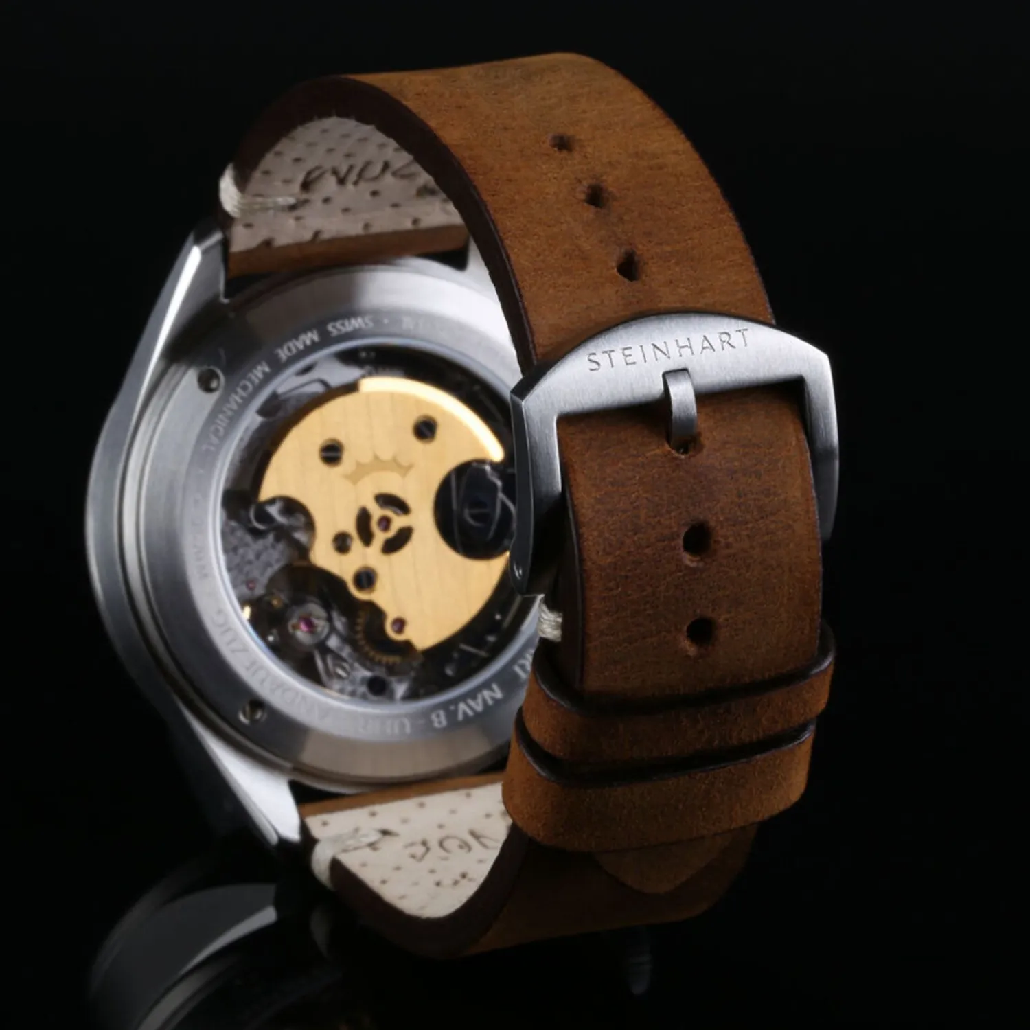Steinhart Watches Beperkte Editie^Nav.B - Monopusher 42 Grijs