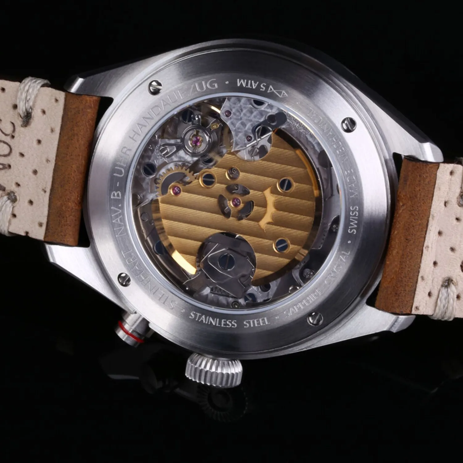 Steinhart Watches Beperkte Editie^Nav.B - Monopusher 42 Grijs