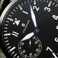 Steinhart Watches Pilotenhorloges^Nav B-Uhr 47 Handaufzug Zwart