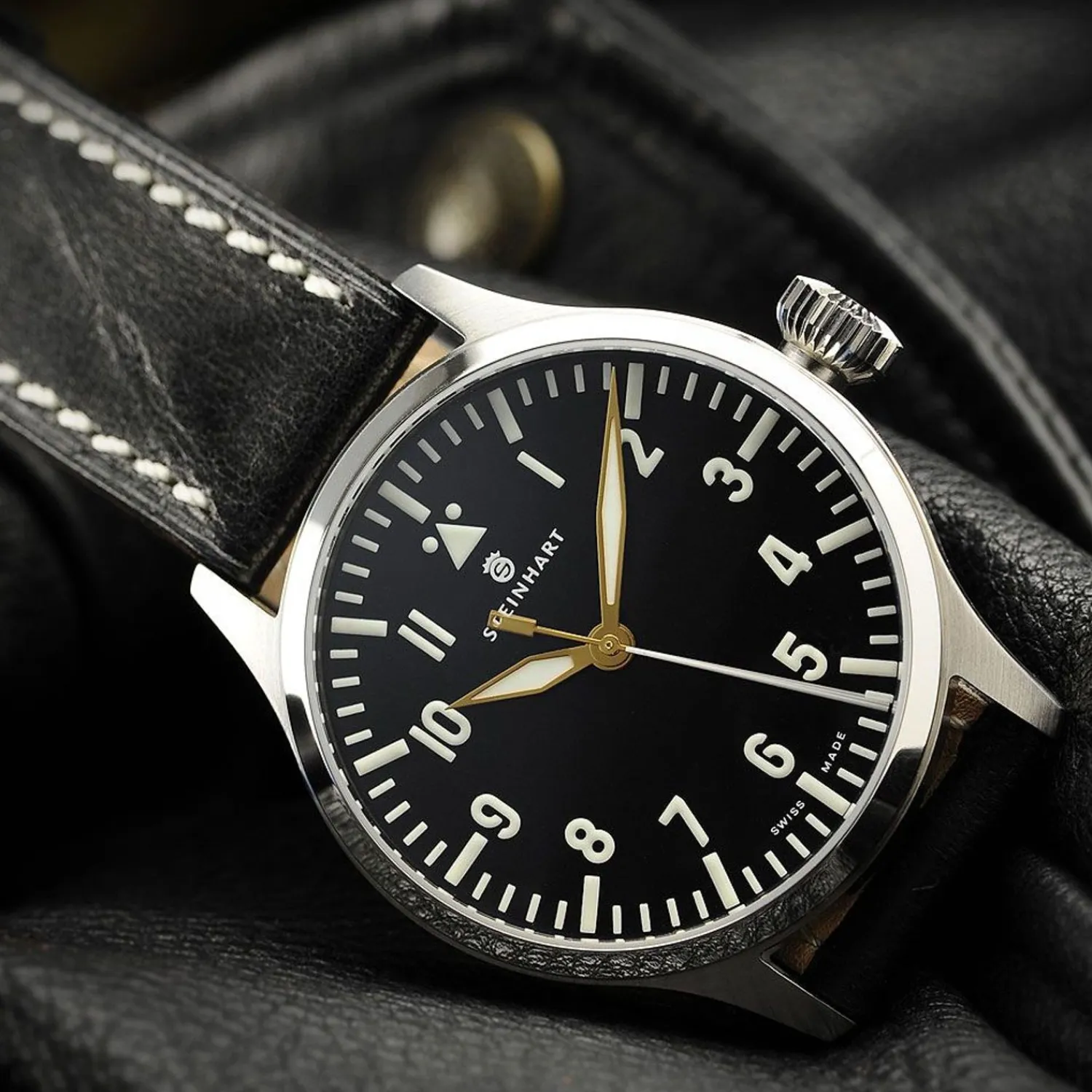 Steinhart Watches Pilotenhorloges^Nav B-Uhr 47 Premium Automatik