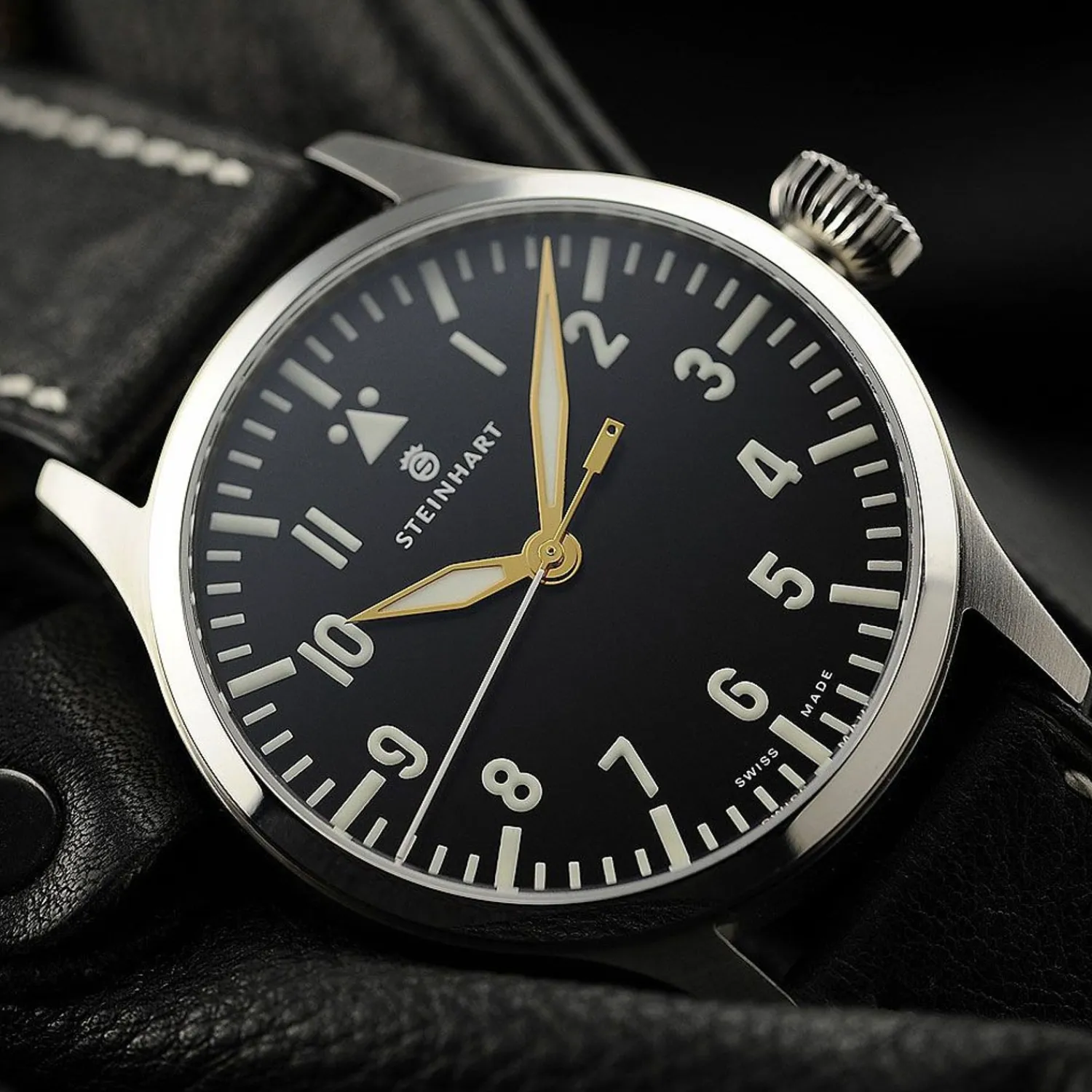 Steinhart Watches Pilotenhorloges^Nav B-Uhr 47 Premium Automatik
