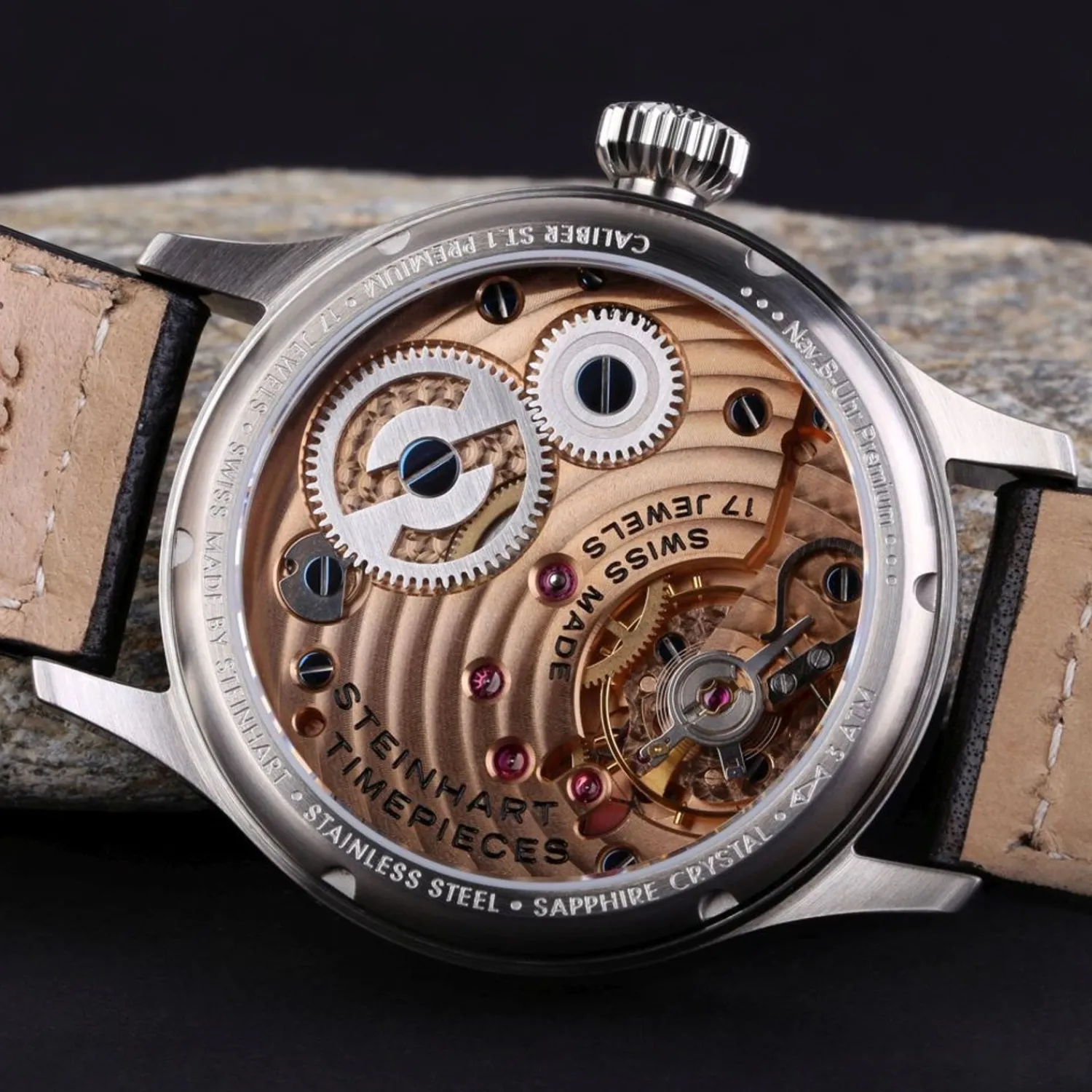Steinhart Watches Premium Lijn^Nav B-Uhr 47 St1 Premium Goud