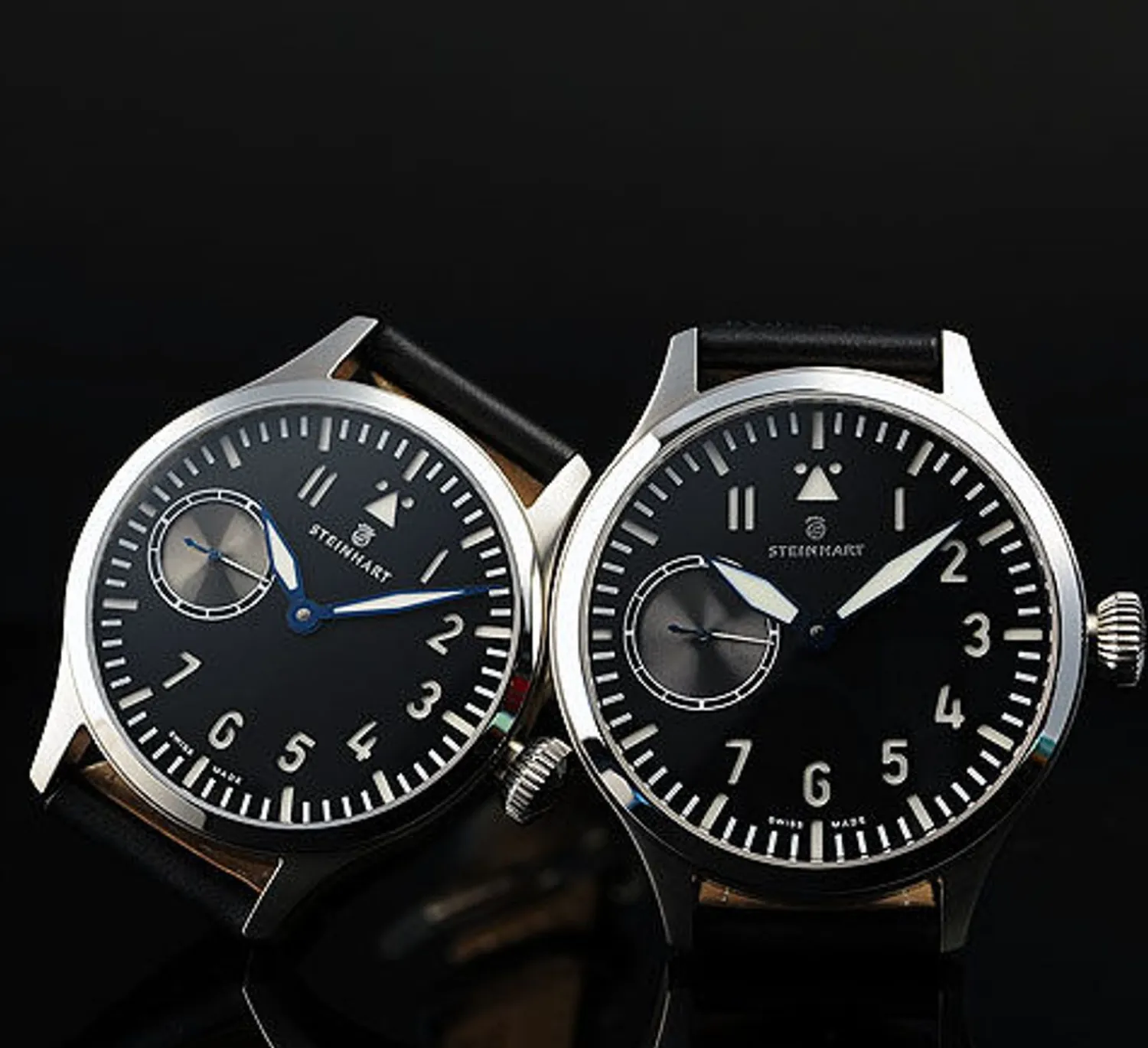 Steinhart Watches Pilotenhorloges^Nav B-Uhr 44 St1 Premium Goud