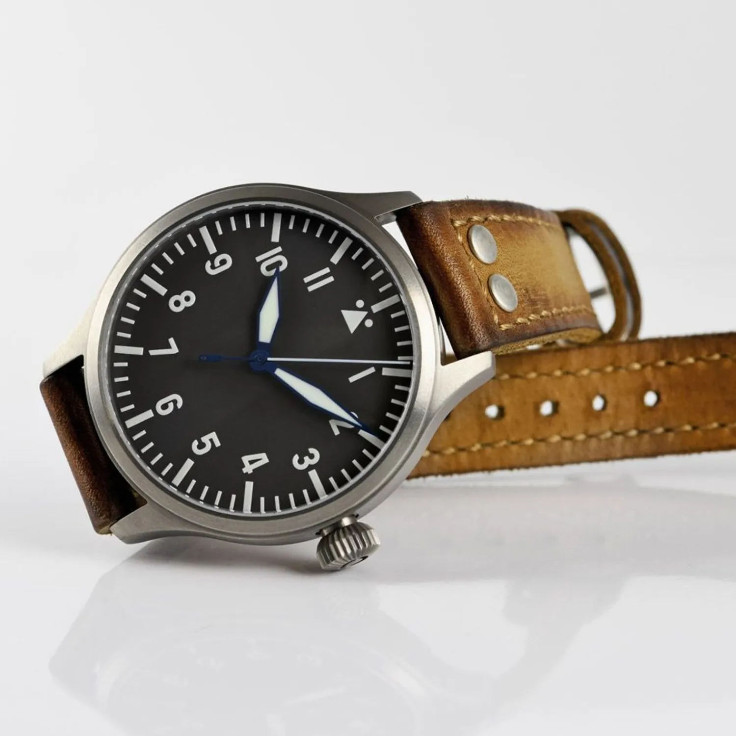 Steinhart Watches Pilotenhorloges^Nav B-Uhr 47 Titan A-Type Centrale Seconde